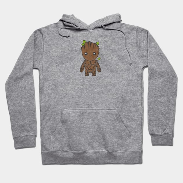 Kawaii Groot (Guardians of the Galaxy) Hoodie by gabradoodle